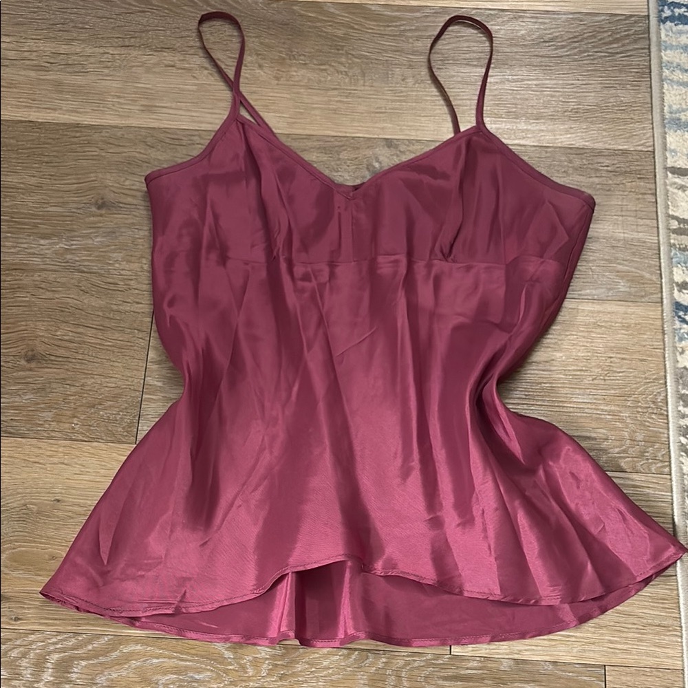 Vintage 100% Silk Pink Nanette lepore slip tank top